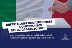 Referendum popolare confermativo dei giorni 22 e 23 marzo 2026.